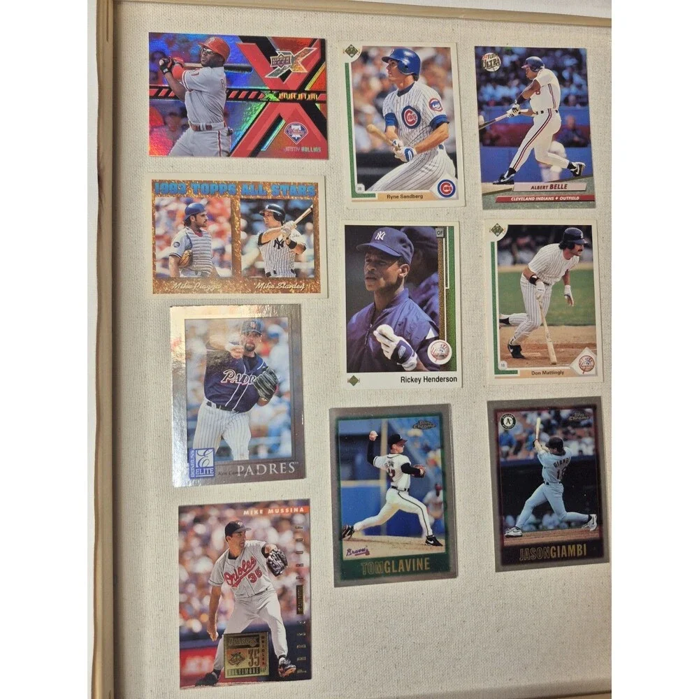 10 MLB Baseball Card Star Lot Rickey Henderson Ryne Sandberg Don Mattingly Tom G